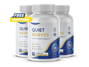 Quiet Nerves capsule bottles, as shown on the seller's site